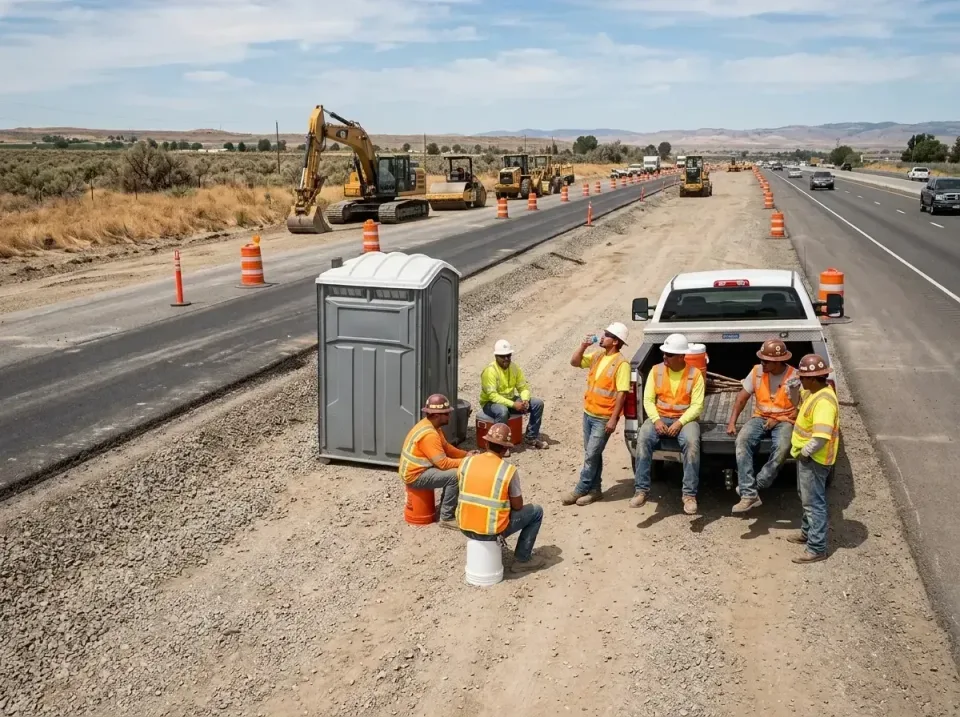 highway-road-construction-crew-007 — frequently asked questions, Porta Potty and Restroom Rentals in West Slope, OR